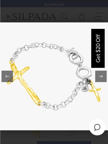 Silpada two tone - two-tone, cross